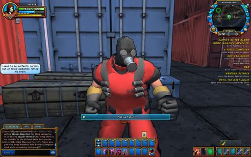 Team Fortress 2 - Champions Online - отсылка к TF2